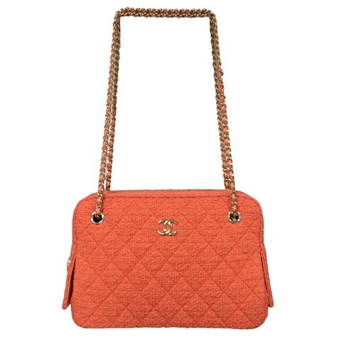 chanel purse orange|Chanel boucle bag.